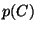 $p(C)$
