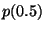 $p(0.5)$