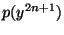 $\displaystyle p(y^{2n+1})$