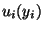 $u_i(y_i)$