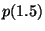 $p(1.5)$