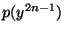 $\displaystyle p(y^{2n-1})$