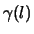 $\gamma (l)$